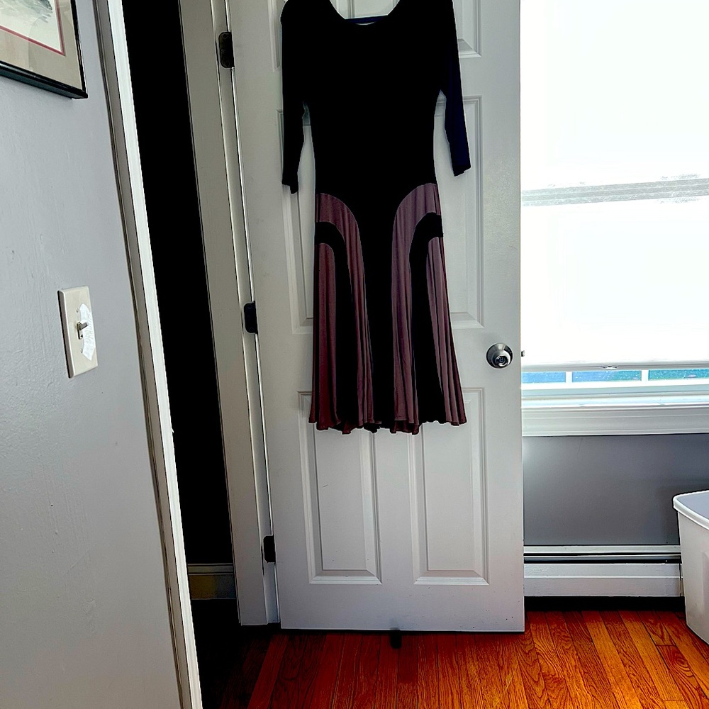 EUC beautiful fully lined, black and camel women’s dresses size large. Lily i